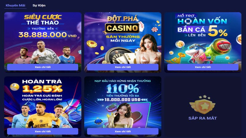 Từng chương trình có đối tượng tham gia cụ thể