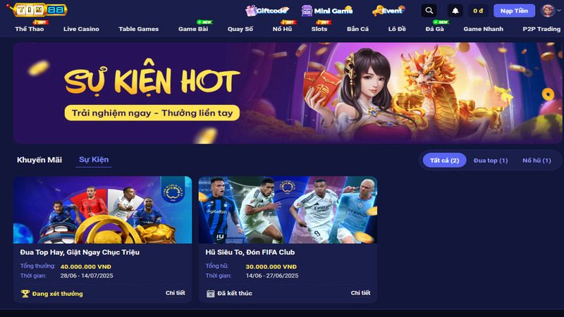 Thông tin được sử dụng để giới thiệu game và ưu đãi